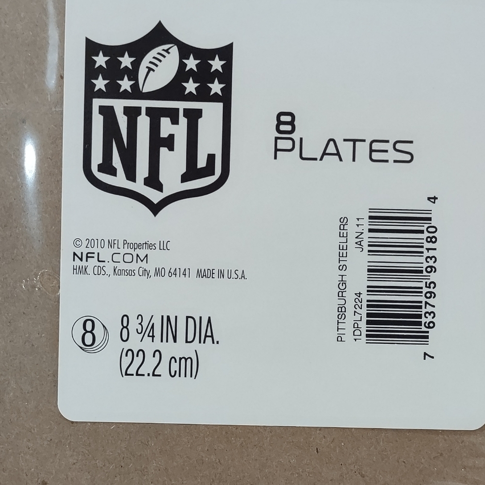 Pittsburgh Steelers Plates - Picture 3 of 3